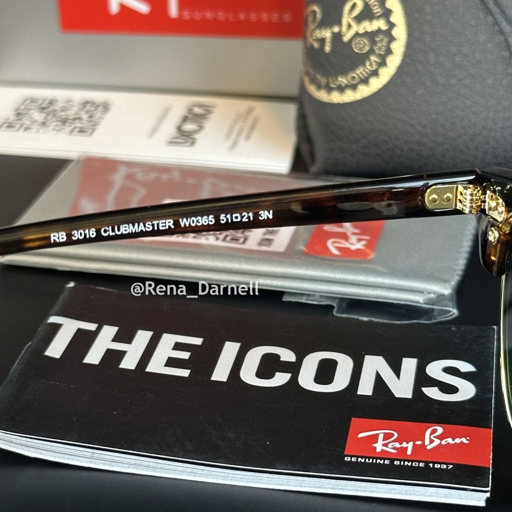 RayBan Clubmaster RB3016 New - Picture 10 of 16